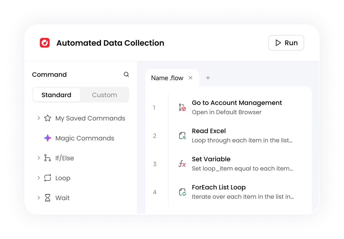 Automa on-premise automation workflow interface